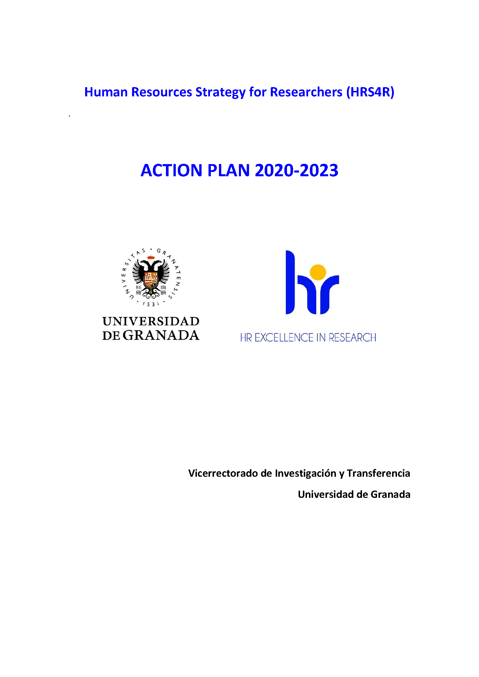 Plan de Acción UGR | 2020-2023: