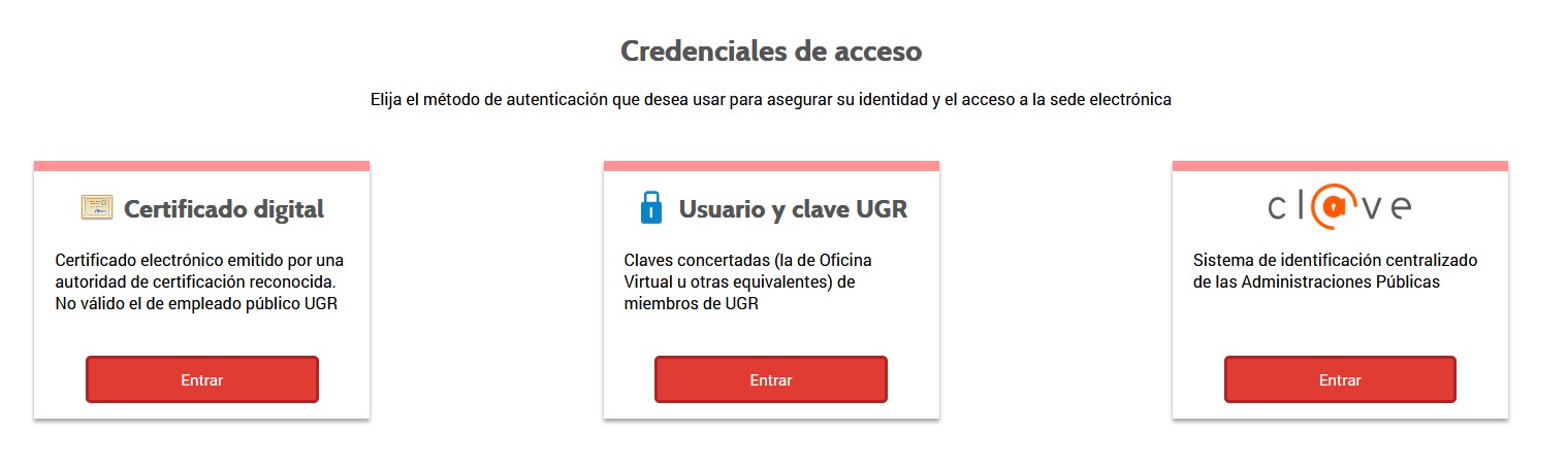 Credenciales de acceso