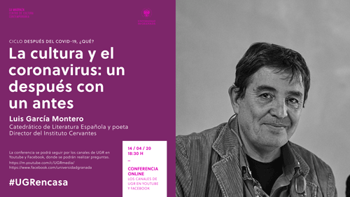 Cartel de la conferencia impartida por Luis García Montero