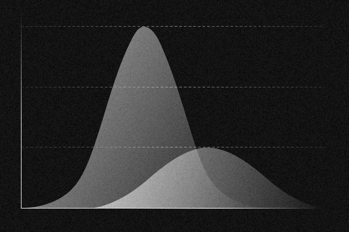 Imagen de una gráfica en escala de grises