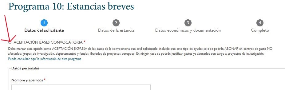 Programa 10 de ayudas