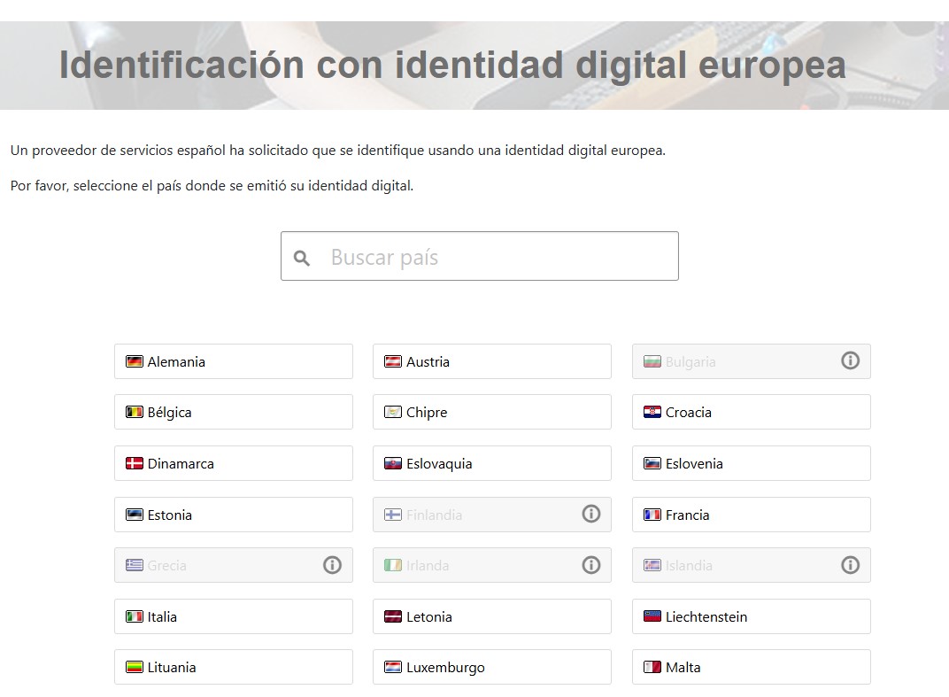 Identificación por país