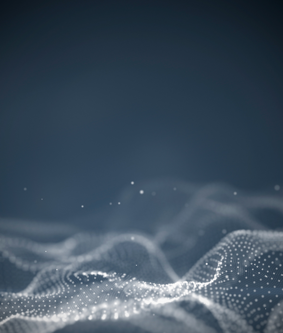 Imagen de ondas abstractas creadas a partir de puntos